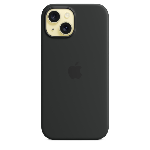 Чехол Apple iPhone 15 Silicone Case with MagSafe Black