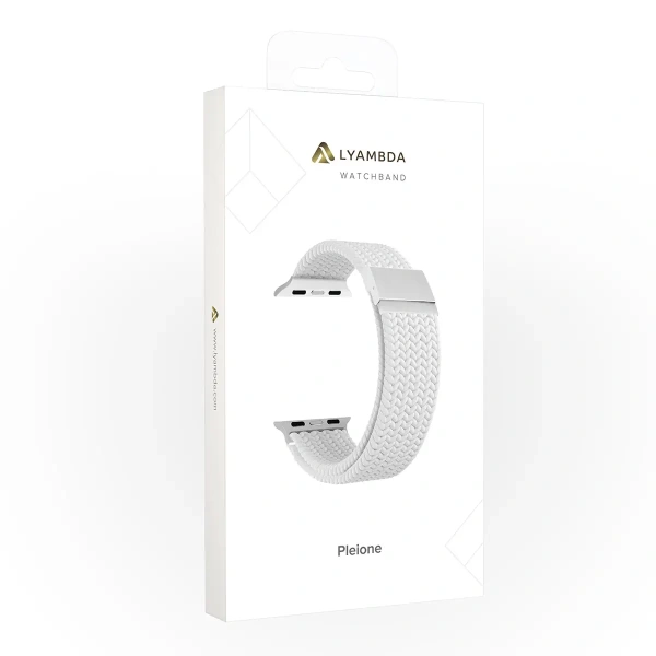 Ремешок Lyambda Pleione для Apple Watch 38-41 мм White