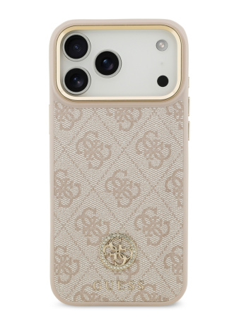 Защитный чехол Guess для iPhone 18 Pro Max/17 Pro Max Diamond Pink  (MagSafe)
