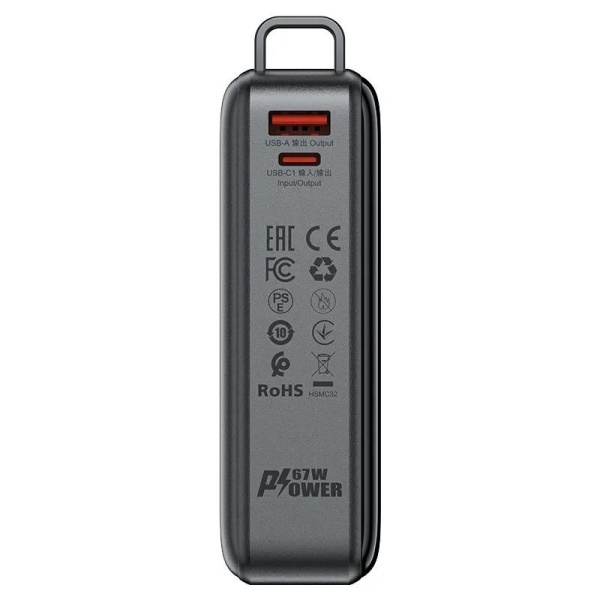 Внешний аккумулятор ACEFAST M4 20000 mAh PD 67W Black