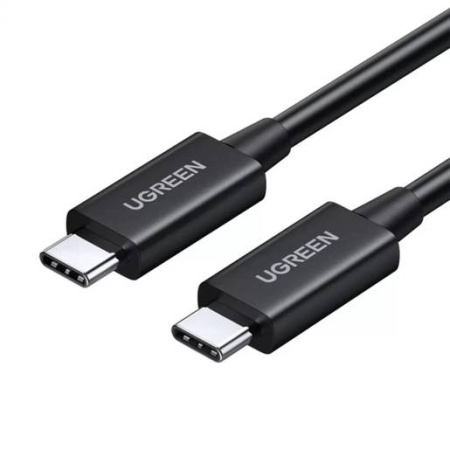 Кабель UGREEN US501 (30389) USB-C to USB-C Thunderbolt 4 Cable 40Gbps 0,8m Black