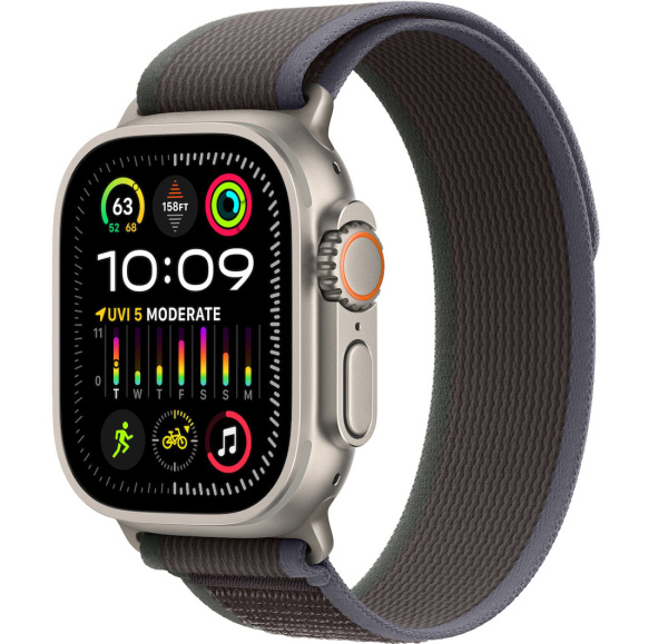 Часы Apple Watch Ultra 2 49mm Titanium Case with Blue/Black Trail Loop - S/M (GPS + Cellular)