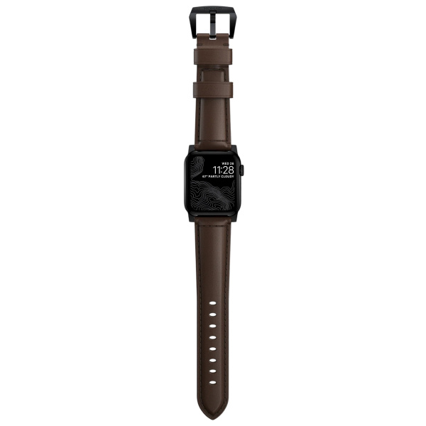 Ремешок Nomad Traditional Band для Apple Watch 49/46/45/44 Rustic Brown / Black Hardware