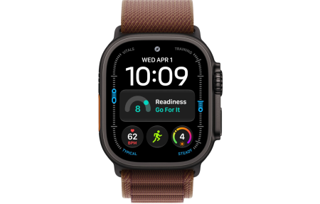 Часы Apple Watch Ultra 4 (2026) 49mm Black Titanium Case with Burgundy Alpine Loop - Medium (GPS + Cellular)