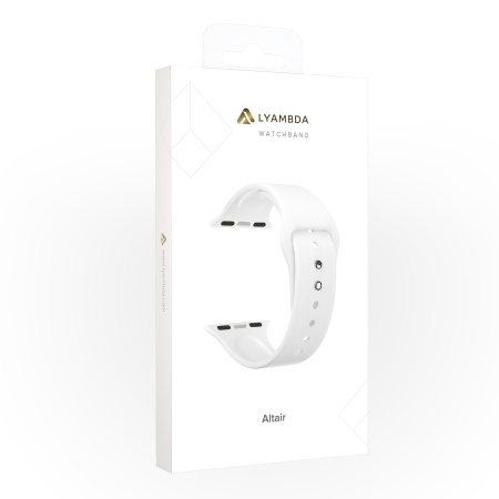 Ремешок Lyambda Altair для Apple Watch 42-45 мм White