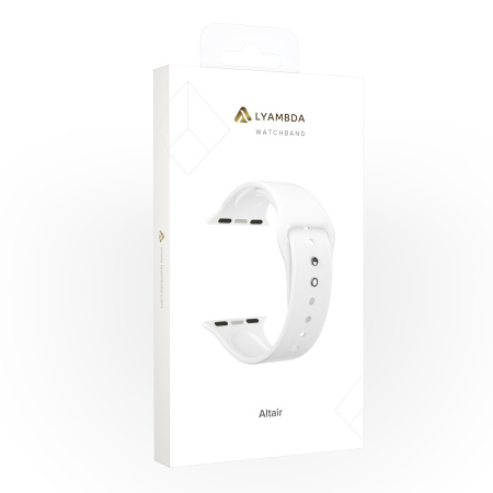 Ремешок Lyambda Altair для Apple Watch 42-45 мм White