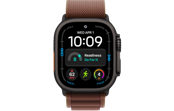 Часы Apple Watch Ultra 4 (2026) 49mm Black Titanium Case with Burgundy Alpine Loop - Medium (GPS + Cellular)