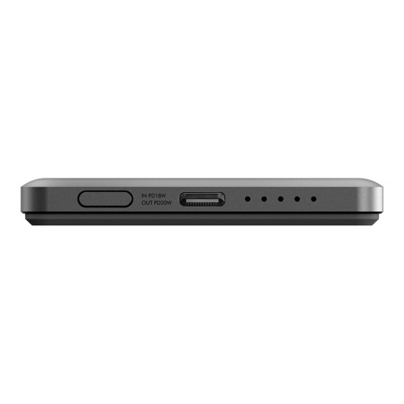 Внешний аккумулятор EnergEA AluPac Air 5K MagSafe 5000 мАч 15W, USB-C 20W Ultra Light Aluminium Gunmetal