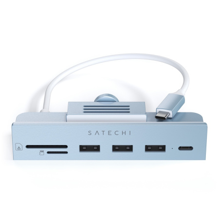 Мульти хаб Satechi USB-C Clamp Hub для iMac (2021) голубой (ST-UCICHB) Мульти хаб Satechi USB-C Clamp Hub для iMac (2021) голубой (ST-UCICHB)