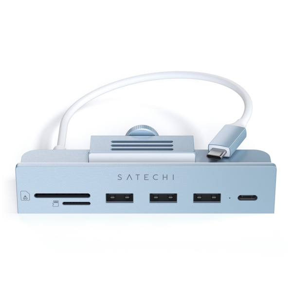 Мульти хаб Satechi USB-C Clamp Hub для iMac (2021) голубой (ST-UCICHB) Мульти хаб Satechi USB-C Clamp Hub для iMac (2021) голубой (ST-UCICHB)