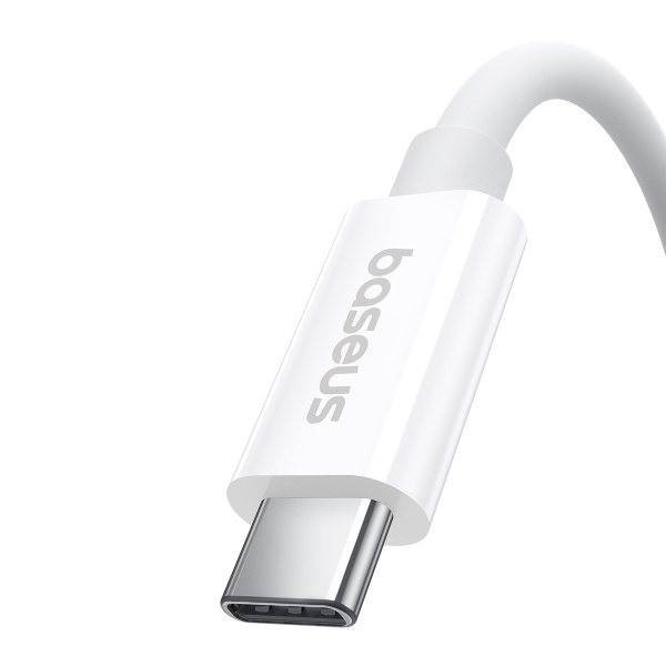 Кабель Baseus Superior Series 2 Full-Function USB 4 Fast Charging Type-C to Type-C 240W 1m Moon White