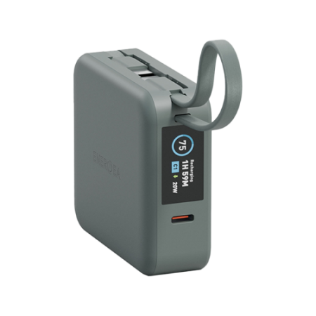 Внешний аккумулятор Energea Magpac Mini Plus Wireless Power Bank 10000mAh With Build in USB-C Cable & Display Sage