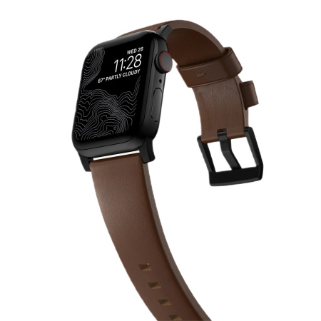 Ремешок Nomad Modern Band для Apple Watch 49/46/45/44/42mm Brown/Black Hardware