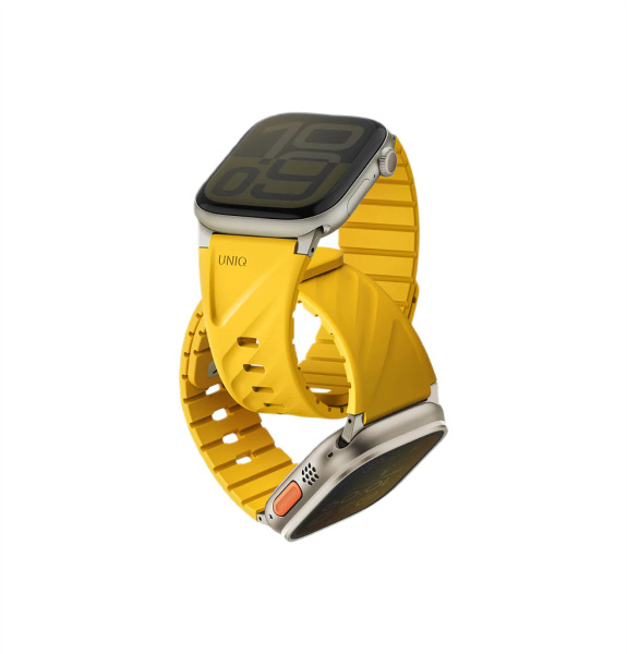 Ремешок Uniq для Apple Watch 40-49 mm FLUO Silicone Rubber Golden Yellow Ремешок Uniq для Apple Watch 40-49 mm FLUO Silicone Rubber Golden Yellow