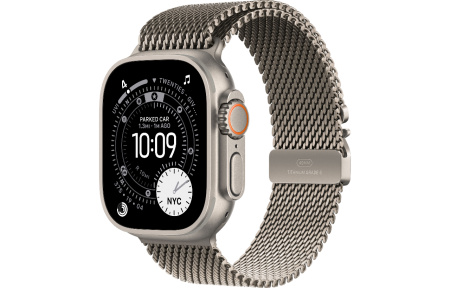 Часы Apple Watch Ultra 3 (2025) 49mm Natural Titanium Case with Natural Titanium Milanese Loop - Small (GPS + Cellular)