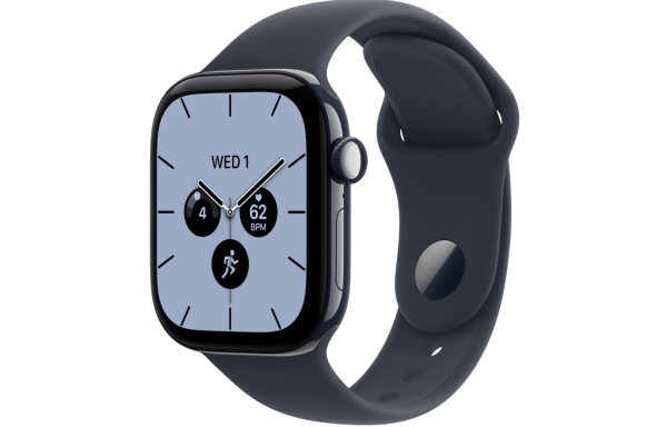 Часы Apple Watch Series 12 46mm Night Blue Ceramic Case with Navy Blue Sport Band (GPS + LTE) (M/L)