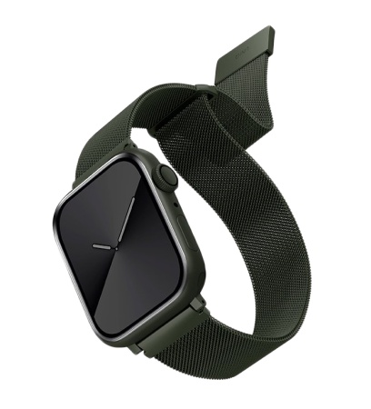 Ремешок для Apple Watch 38-41mm Uniq Dante Strap Mesh Steel Green