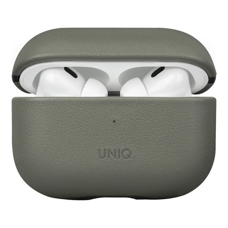 Чехол Uniq Terra Genuine Leather для AirPods Pro (2-го поколения) Lichen Green