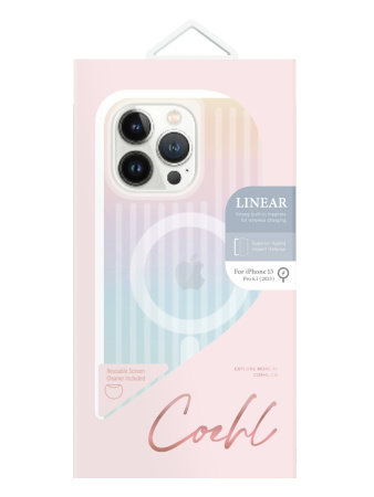 Защитный чехол Uniq Coehl Linear MagSafe для iPhone 15 Pro Iridescent