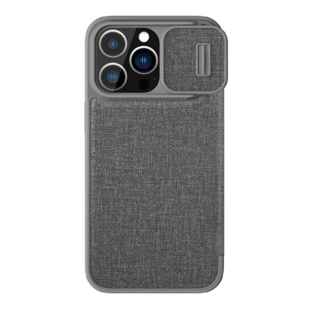 Чехол-книжка Nillkin QIN Pro (Cloth) для iPhone 14 Pro Classical Grey