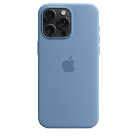 Чехол Apple iPhone 15 Pro Max Silicone Case with MagSafe Winter Blue