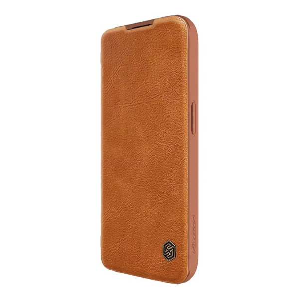 Чехол Nillkin для iPhone 15 Pro QIN Pro Booktype Brown