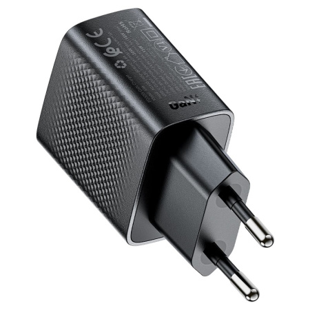 Зарядное устройство ACEFAST A98 PD30W Gan USB-C+USB-A Charger EU Black