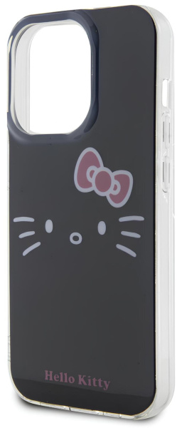 Чехол Hello Kitty для iPhone 15 Pro Max Kitty Face Hard Black