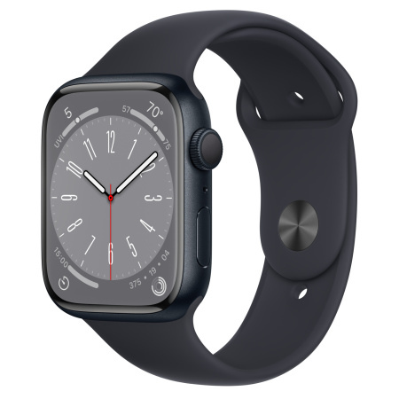 Часы Apple Watch Series 8 45mm Midnight Aluminum Case with Midnight Sport Band (GPS) (размер M/L)