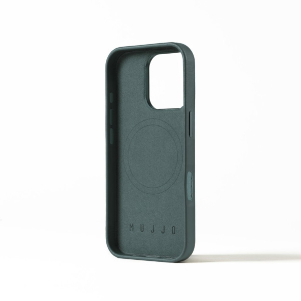 Защитный чехол Mujjo Full Leather Case for iPhone 16 Pro Max Livid Green