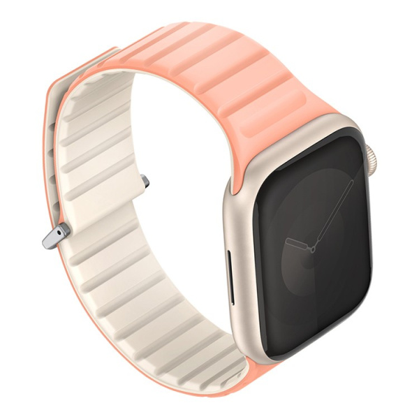 Ремешок Uniq для Apple Watch 38-41 mm Revix EVO Reversible Magnetic Caspian Crepe Pink / Ivory