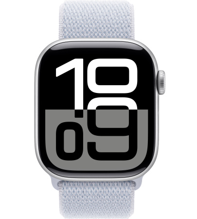 Часы Apple Watch Series 10 46mm Silver Aluminum Case with Blue Cloud Sport Loop (GPS)