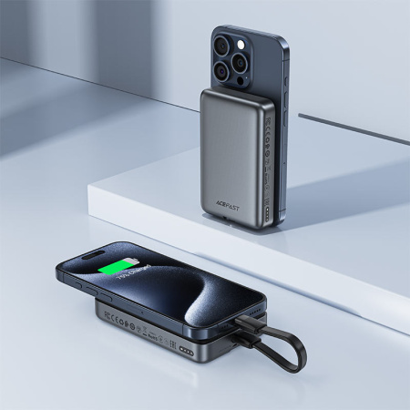 Внешний аккумулятор ACEFAST M10 10000mAh PD 30W Black Внешний аккумулятор ACEFAST M10 10000mAh PD 30W Black