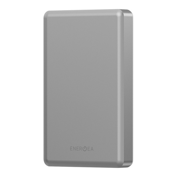 Внешний аккумулятор EnergEA AluPac 10K MagSafe 10000 мАч 15W, USB-C 20W Ultra Light Aluminium Natural Titanium