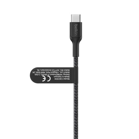 Кабель двойной Belkin BoostCharge Pro 2-in-1 140W USB-C - USB-C 1,5м Braided Dual Charging Cable Black