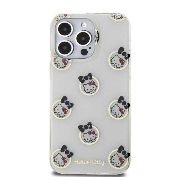 Чехол Hello Kitty для iPhone 15 Pro Max Kitty in Bubbles Hard White