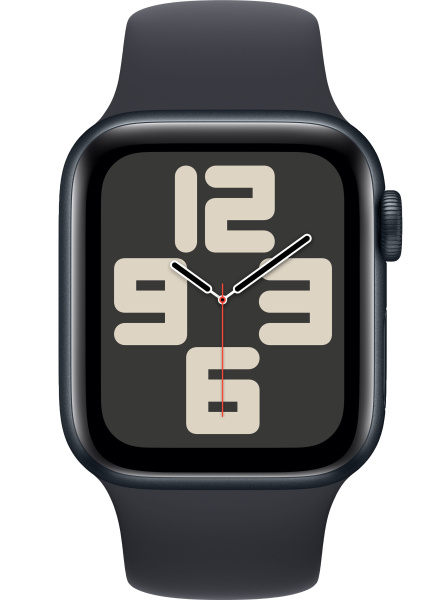 Часы Apple Watch SE (2023) 40mm Midnight Aluminum Case with Midnight Sport Band (GPS) (размер M/L)
