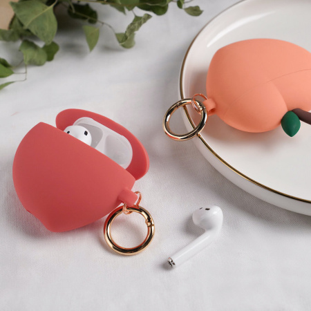 Чехол Elago Peach Silicone Hang case для AirPods Red