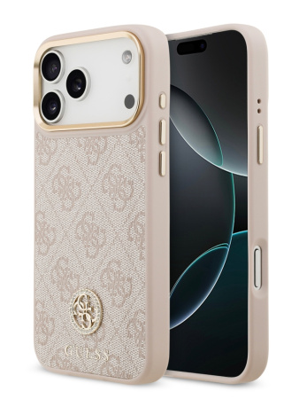 Защитный чехол Guess для iPhone 18 Pro Max/17 Pro Max Diamond Pink  (MagSafe)