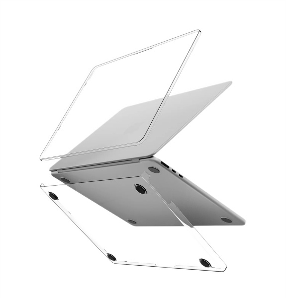 Чехол-накладка Uniq VERO для MacBook Air 15 (2023-2025) Crystal Clear