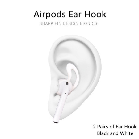 Силиконовый чехол Yuping Protective Case для AirPods и 2 Anti-lost Strap 2 Pairs of Ear Hook и чехол для аксессуаров Blue