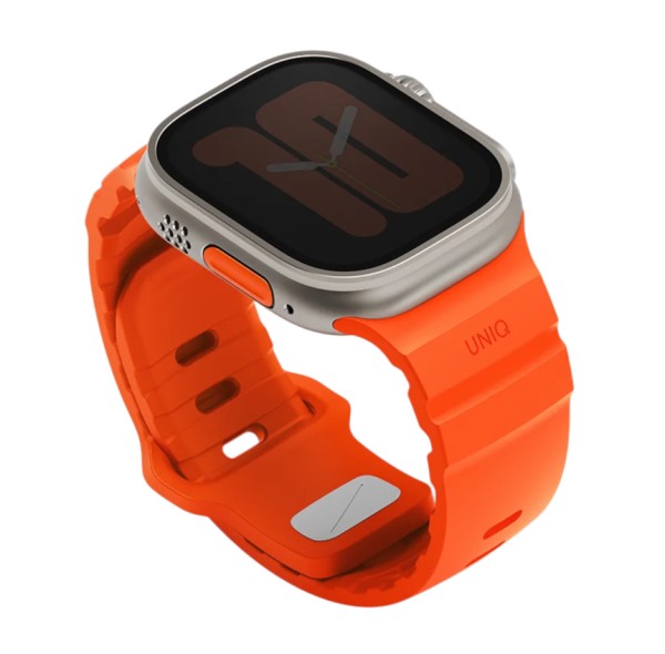 Ремешок Uniq для Apple Watch 44/45/46/49mm Alton Waterproof Silicone Flame Orange
