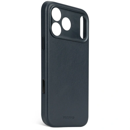 Защитный чехол Decoded Leather MagSafe Case для iPhone 17 Pro Navy Shadow