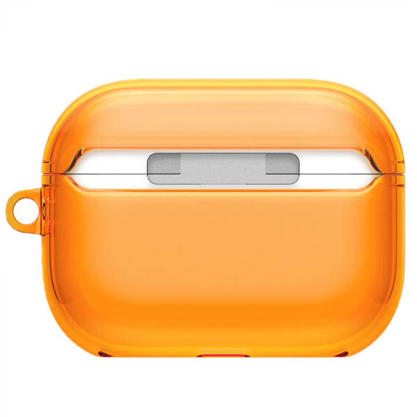 Защитный чехол Uniq Glase TPU case with carabin для AirPods Pro 3 Golden Citrus