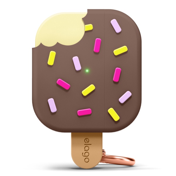 Чехол Elago Ice Cream Silicone Hang Case для AirPods 3 (2021) Brown