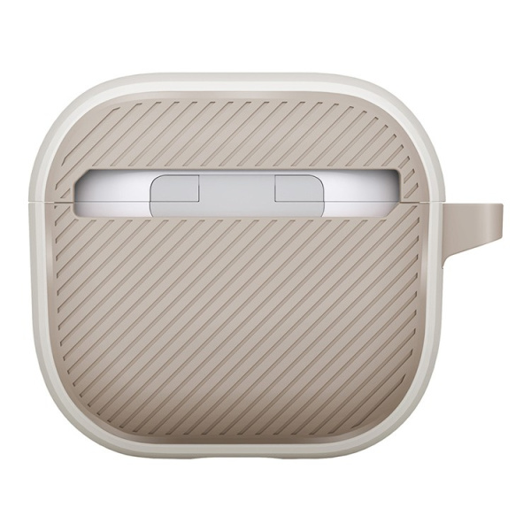 Чехол Uniq CLYDE Lock case для Airpods 4 Mist Grey/Khaki