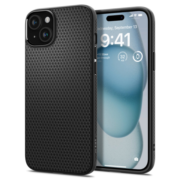 Защитный чехол Spigen Liquid Air для iPhone 15 Matte Black