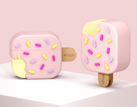 Чехол Elago Ice Cream Silicone Hang Case для AirPods 3 (2021) Pink