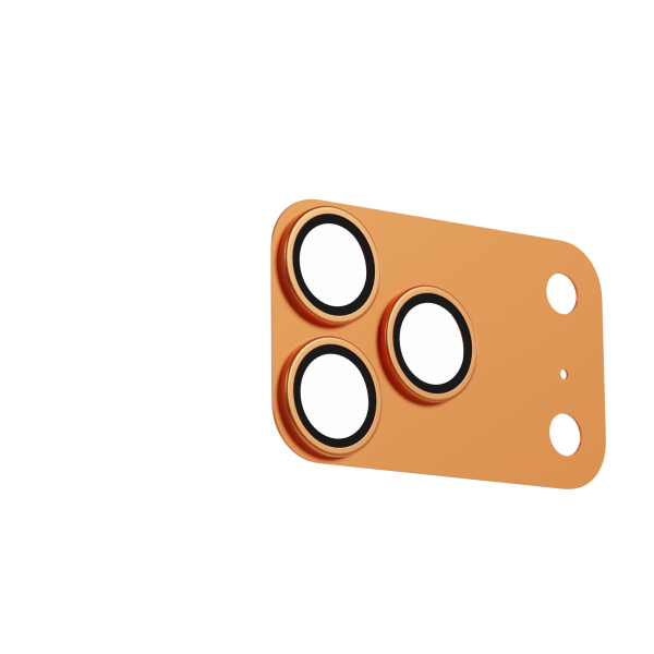 Защитное стекло для камеры AceCase Full Camera Cover 17 Pro Orange