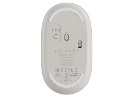 Мышка компьютерная Satechi OntheGo Bluetooth Mouse with USB-C Rechargeable Battery Песочный